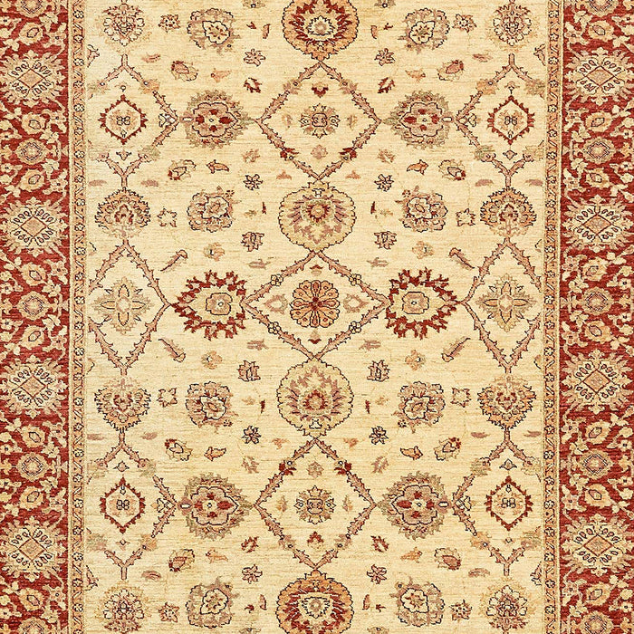 Abstract Mustard Yellow Oriental Rug, abs471