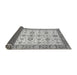 Sideview of Oriental Gray Traditional Rug, abs471gry