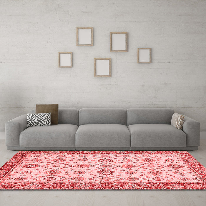 Traditional Red Washable Rugs