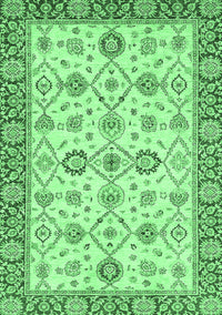 Oriental Emerald Green Traditional Rug, abs471emgrn