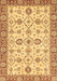 Machine Washable Oriental Brown Traditional Rug, wshabs471brn