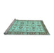 Sideview of Machine Washable Oriental Light Blue Traditional Rug, wshabs471lblu