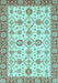 Oriental Light Blue Traditional Rug, abs471lblu