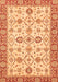 Machine Washable Oriental Orange Traditional Area Rugs, wshabs471org