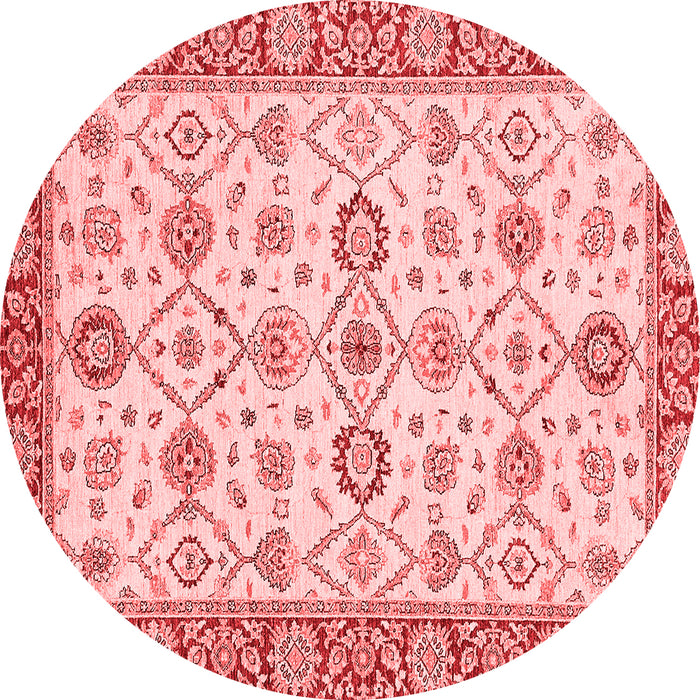 Machine Washable Oriental Red Traditional Rug, wshabs471red