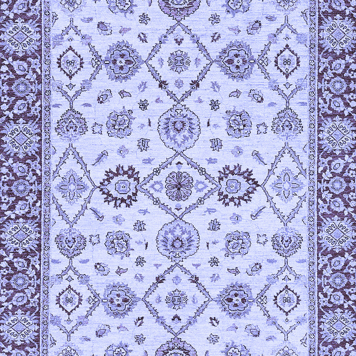 Machine Washable Oriental Blue Traditional Rug, wshabs471blu