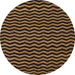 Round Abstract Light Brown Modern Rug, abs4720