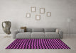 Machine Washable Abstract Purple Modern Area Rugs in a Living Room, wshabs4720pur