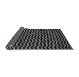 Sideview of Abstract Gray Modern Rug, abs4720gry