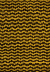 Abstract Yellow Modern Rug, abs4720yw