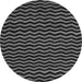 Round Abstract Gray Modern Rug, abs4720gry