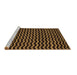 Sideview of Machine Washable Abstract Brown Modern Rug, wshabs4720brn