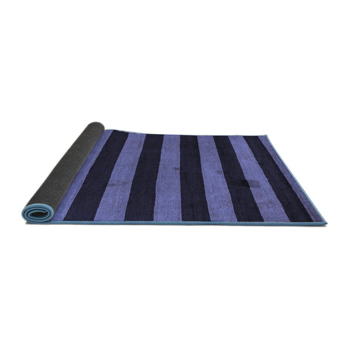 Sideview of Oriental Blue Modern Rug, abs4721blu