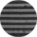 Round Oriental Gray Modern Rug, abs4721gry