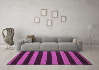 Machine Washable Oriental Purple Modern Rug, wshabs4721pur