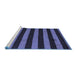 Sideview of Machine Washable Oriental Blue Modern Rug, wshabs4721blu