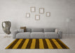 Machine Washable Oriental Yellow Modern Rug in a Living Room, wshabs4721yw