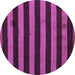 Round Oriental Purple Modern Rug, abs4721pur