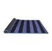 Sideview of Oriental Blue Modern Rug, abs4722blu