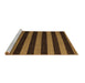 Sideview of Machine Washable Oriental Brown Modern Rug, wshabs4722brn