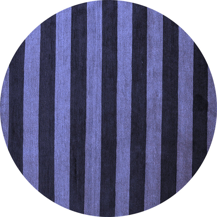 Round Oriental Blue Modern Rug, abs4722blu
