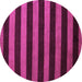 Round Oriental Pink Modern Rug, abs4722pnk