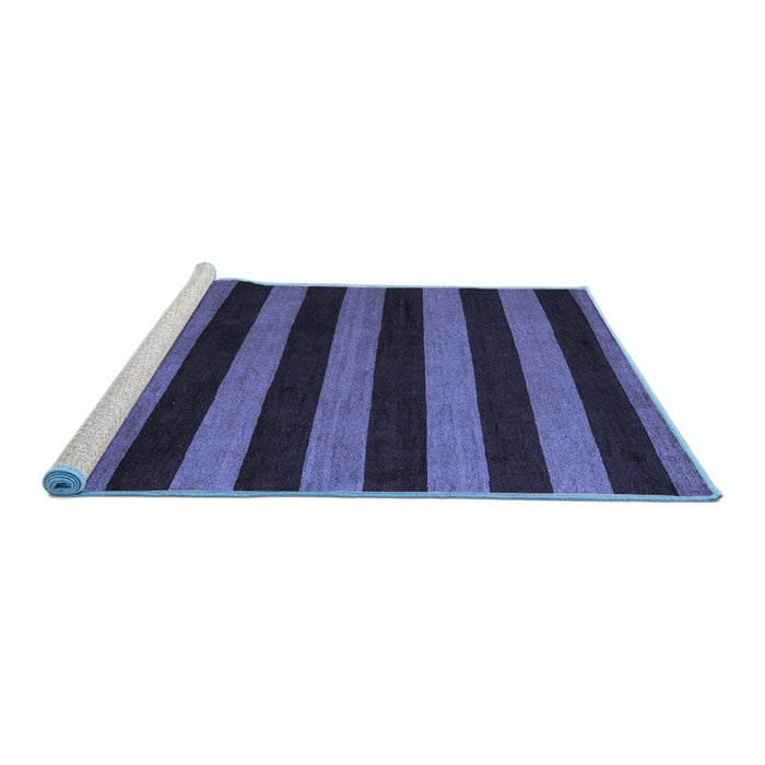 Sideview of Machine Washable Oriental Blue Modern Rug, wshabs4722blu