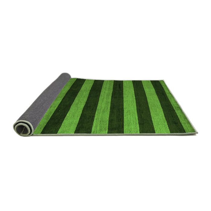 Sideview of Oriental Green Modern Rug, abs4722grn