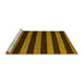 Sideview of Machine Washable Oriental Yellow Modern Rug, wshabs4722yw