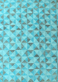 Oriental Light Blue Modern Rug, abs4723lblu