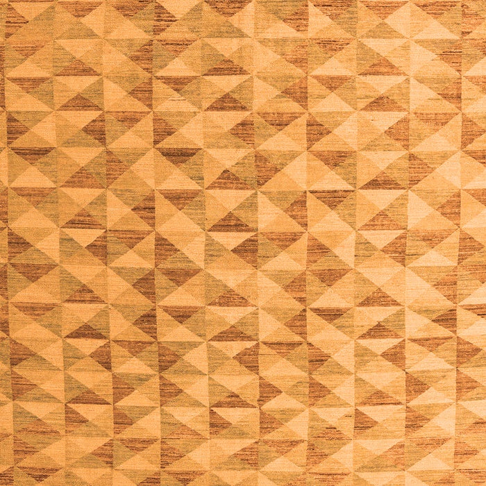 Square Machine Washable Oriental Orange Modern Area Rugs, wshabs4723org