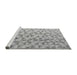 Sideview of Machine Washable Oriental Gray Modern Rug, wshabs4723gry