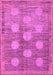 Machine Washable Oriental Purple Modern Area Rugs, wshabs4724pur