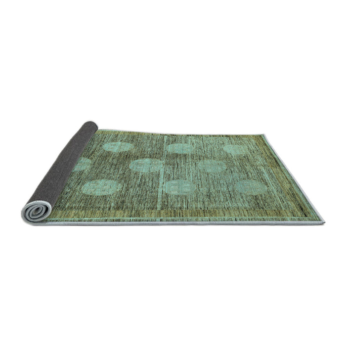 Sideview of Oriental Light Blue Modern Rug, abs4724lblu