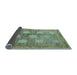 Sideview of Oriental Light Blue Modern Rug, abs4724lblu