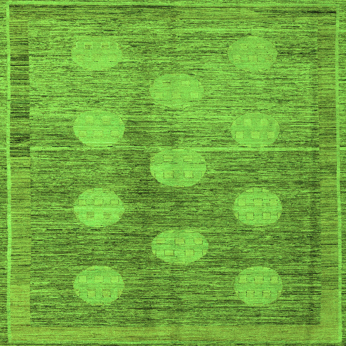 Square Oriental Green Modern Rug, abs4724grn