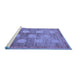 Sideview of Machine Washable Oriental Blue Modern Rug, wshabs4724blu