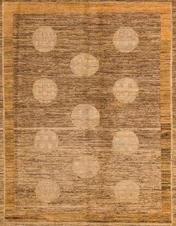 Machine Washable Abstract Orange Rug, wshabs4724