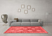 Modern Red Washable Rugs