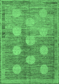 Oriental Emerald Green Modern Rug, abs4724emgrn