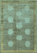 Oriental Light Blue Modern Rug, abs4724lblu