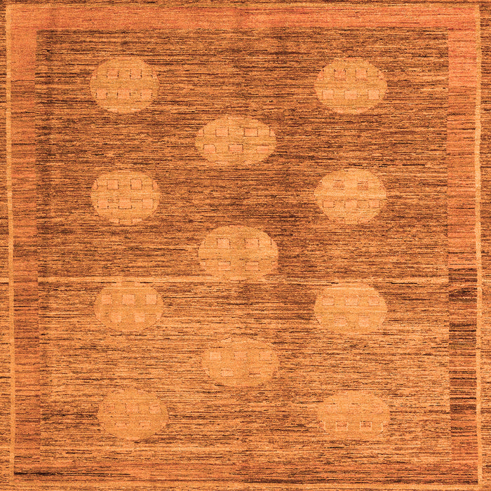 Square Oriental Orange Modern Rug, abs4724org