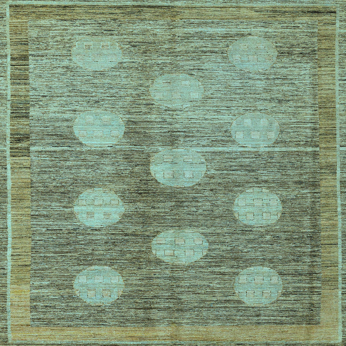 Square Oriental Light Blue Modern Rug, abs4724lblu