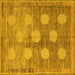 Square Oriental Yellow Modern Rug, abs4724yw