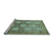 Sideview of Machine Washable Oriental Light Blue Modern Rug, wshabs4724lblu