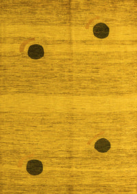 Oriental Yellow Modern Rug, abs4725yw