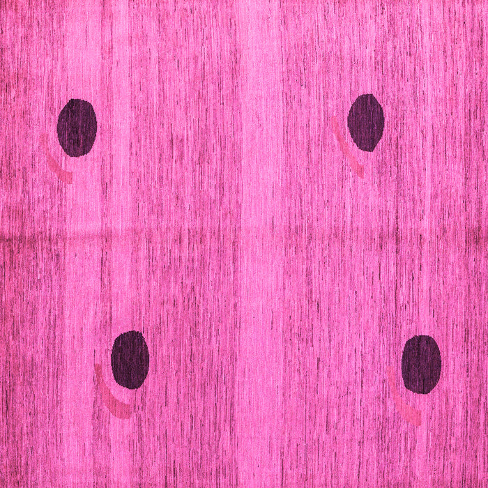 Square Oriental Pink Modern Rug, abs4725pnk