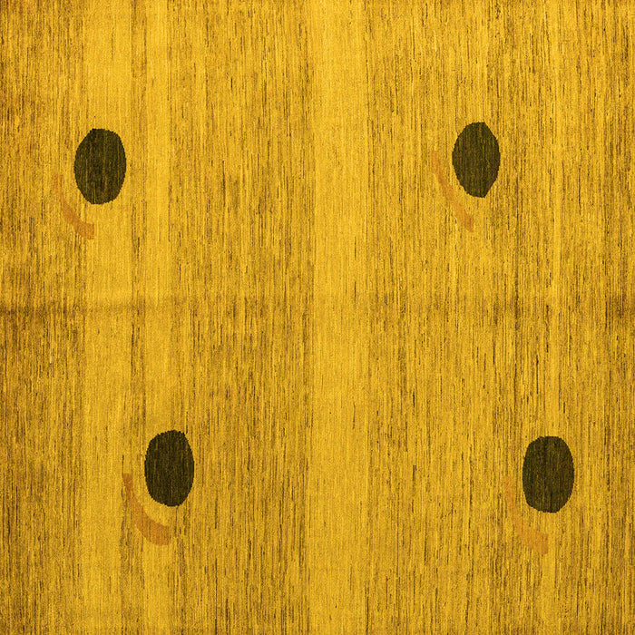 Square Oriental Yellow Modern Rug, abs4725yw