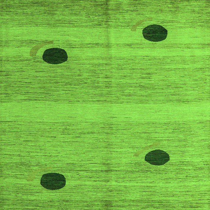Square Oriental Green Modern Rug, abs4725grn