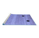 Sideview of Machine Washable Oriental Blue Modern Rug, wshabs4725blu